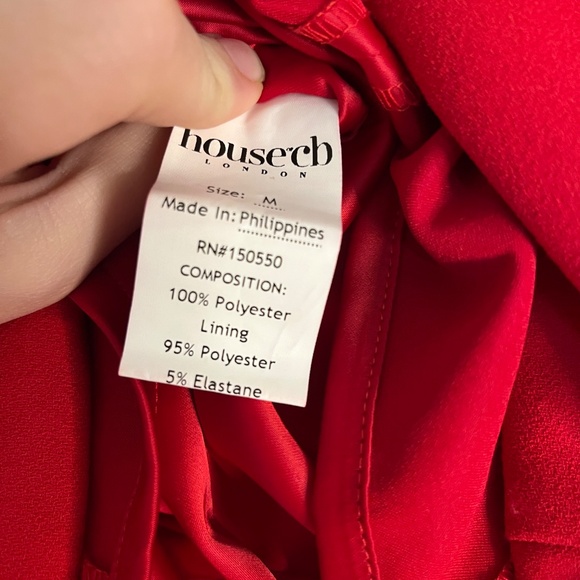 HOUSE OF CB Nayara Red Rose Maxi Skirt Size M - Picture 10 of 11